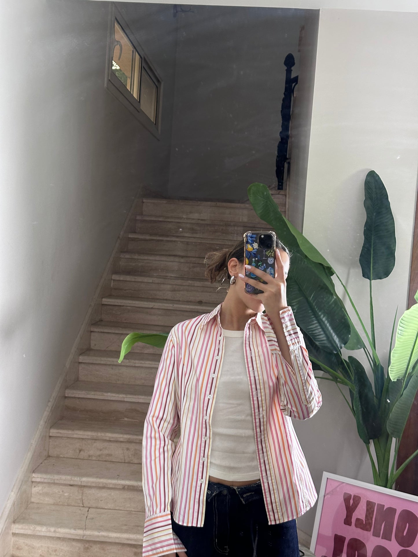 Pink Cotton Shirt (Medium)