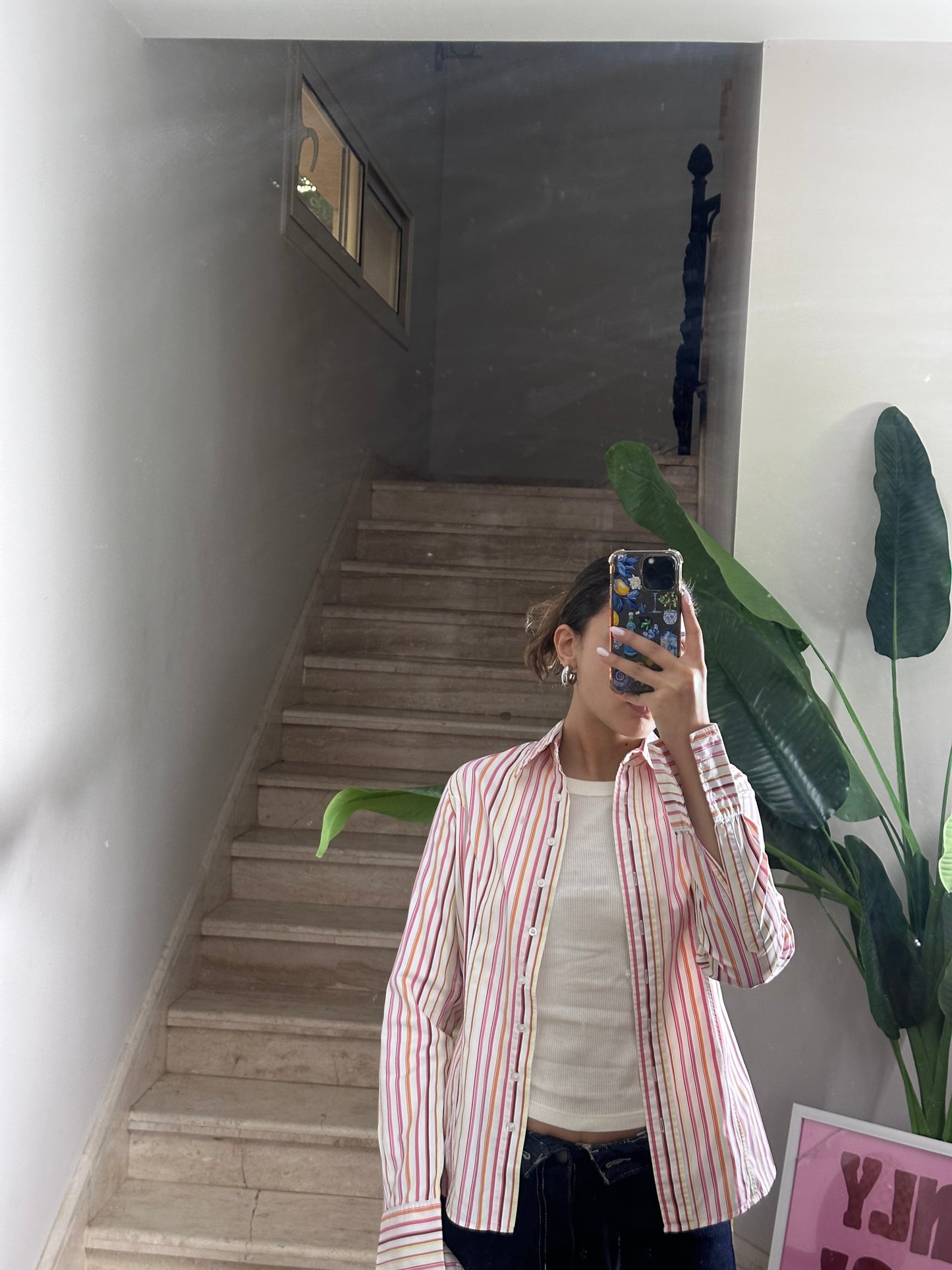 Pink Cotton Shirt (Medium)