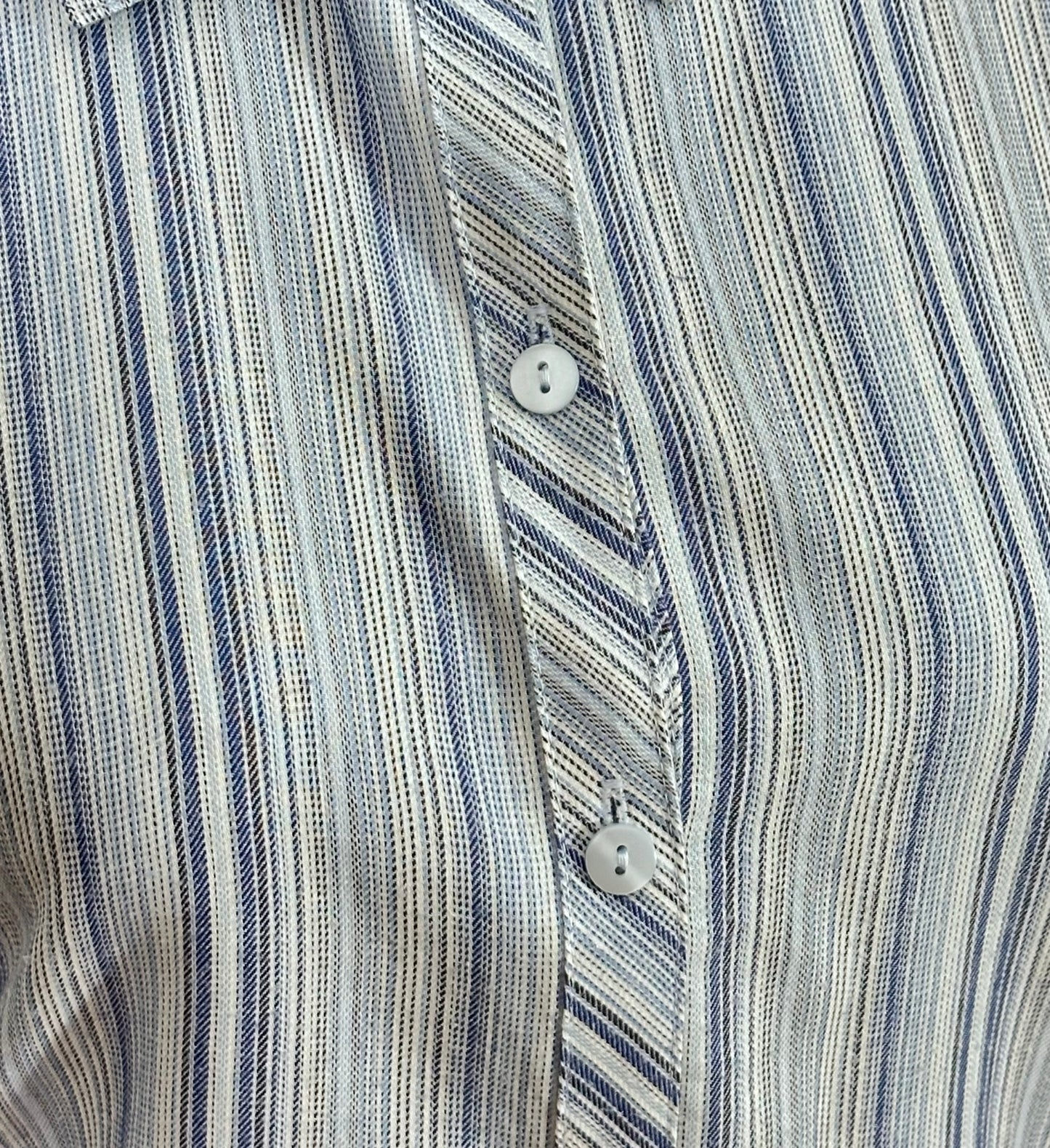 Blue & White Striped Shirt (Large)