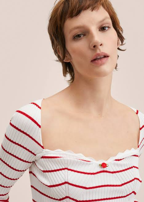 Ribbed Striped Top (Medium)