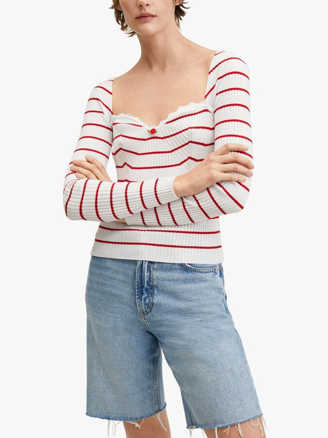 Ribbed Striped Top (Medium)