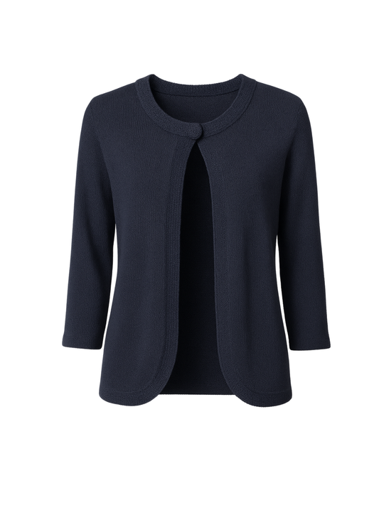 Oversized Navy Knitted Cardigan (Large)