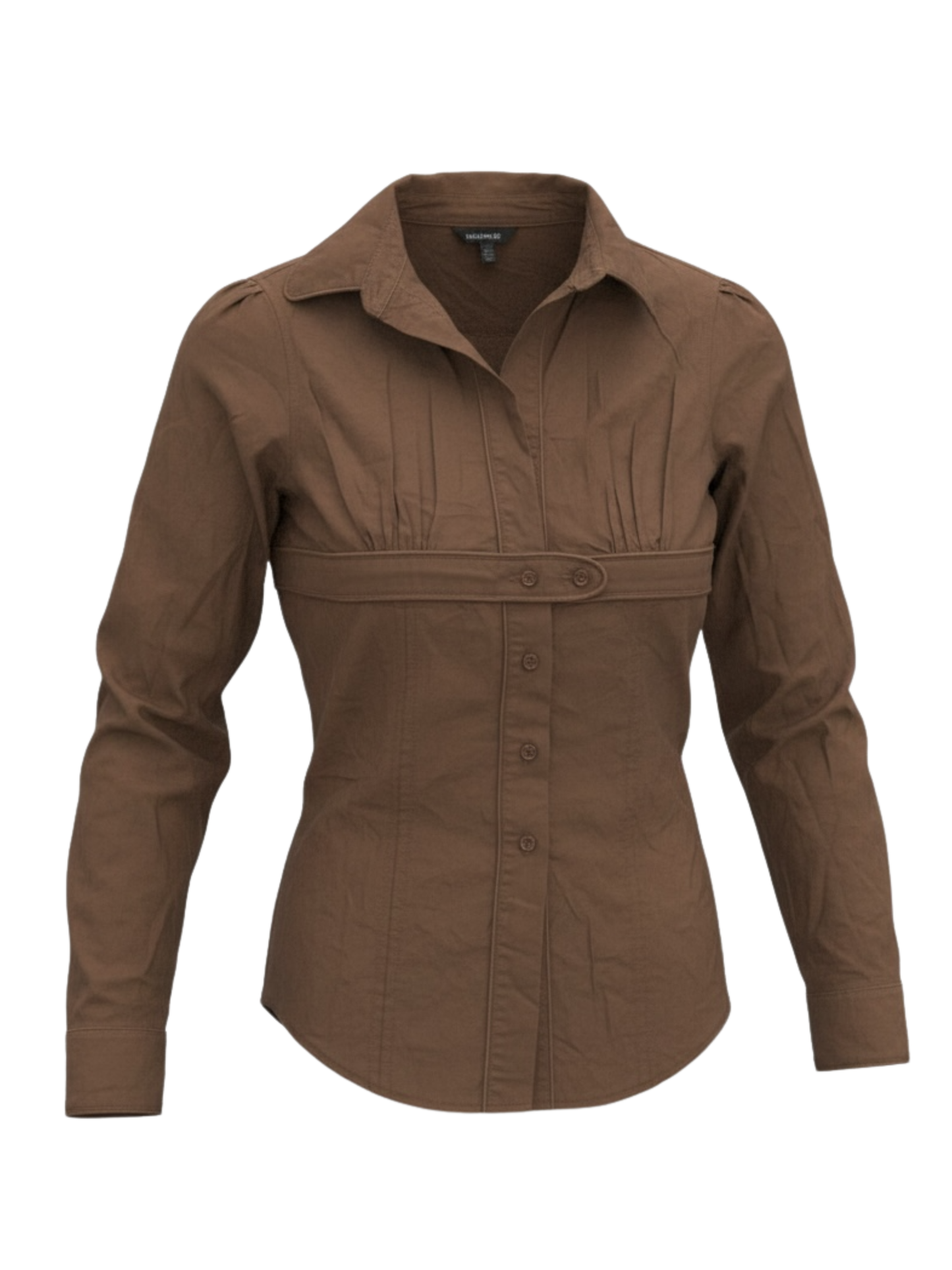 Fitted Brown Shirt (Medium)