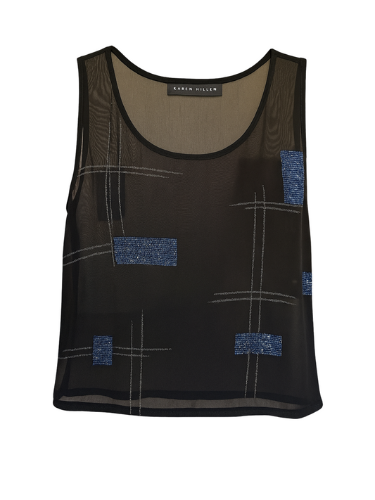 Blue Embroidery Top (Large)