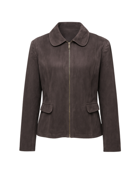 Fitted Suede Jacket (X Large)