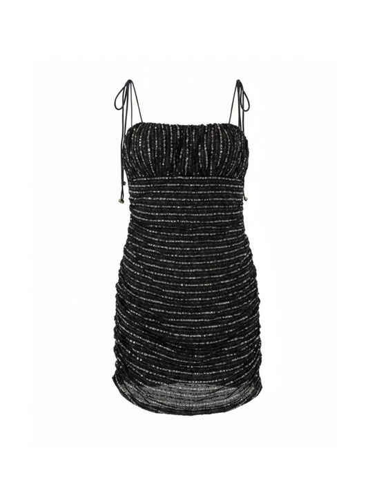 Sequin Rushed Dress (Medium)