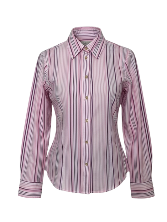Blush Pink Striped Shirt (Large)