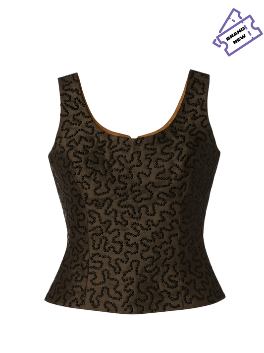 Fitted Beaded Top (Small)