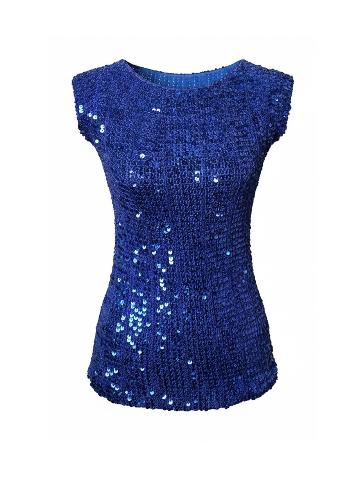 Blue Sequin Top (Small)