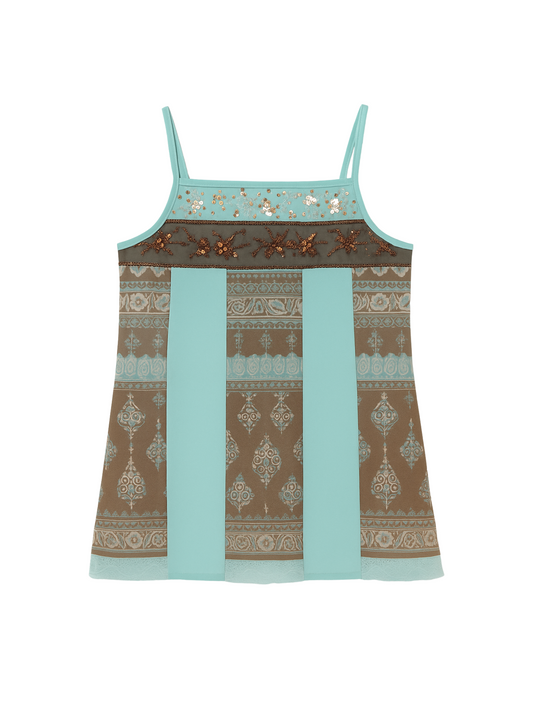 Y2K Embroidery Top (Medium)