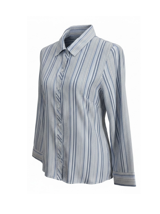 Blue & White Striped Shirt (Large)