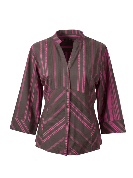 Abstract Striped Shirt (Large)