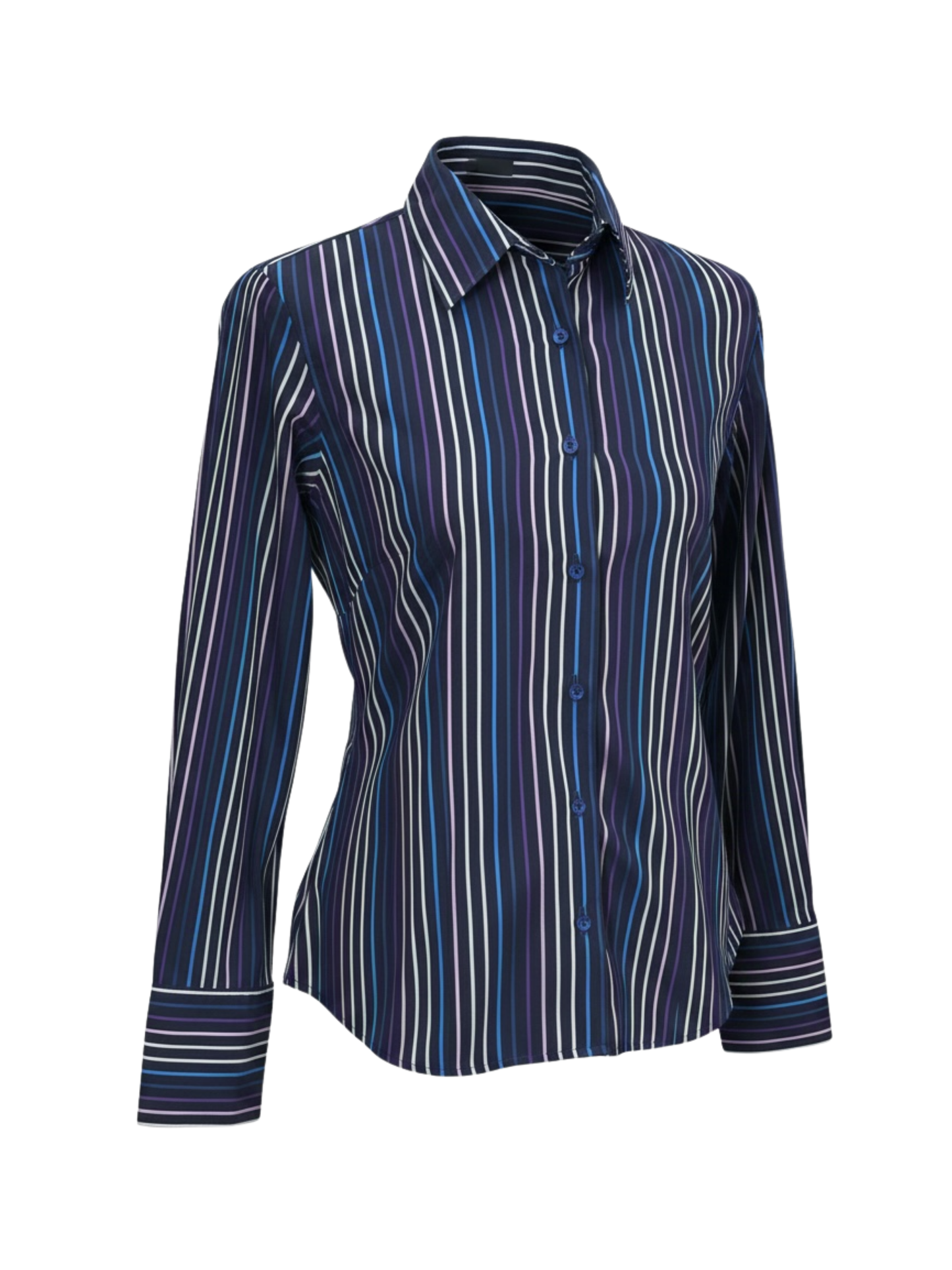 Blue & Purple Striped Shirt (Large)