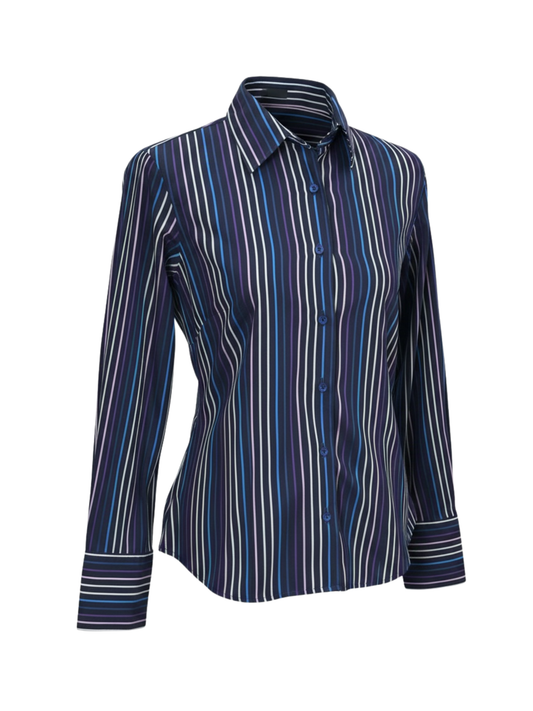 Blue & Purple Striped Shirt (Large)