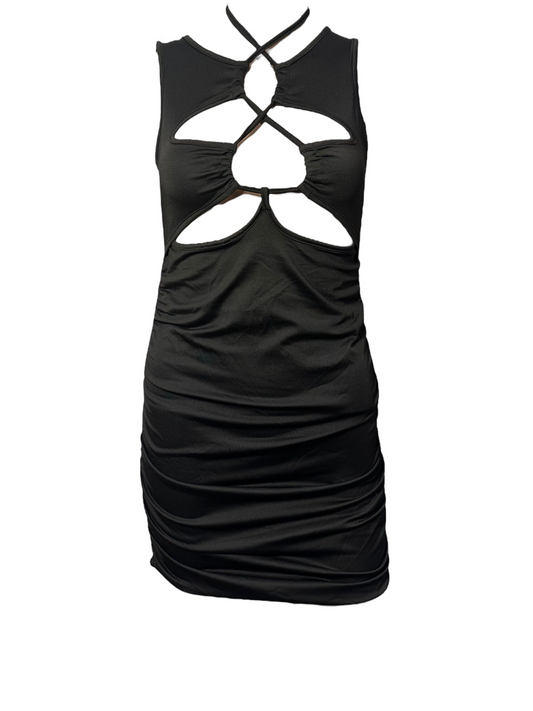 Cut Out Black Dress (X Small)