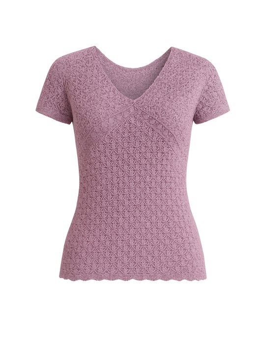 Purple Knitted Top (Large)