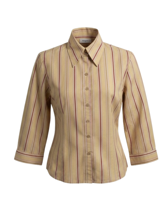Striped Cotton Shirt (Small)