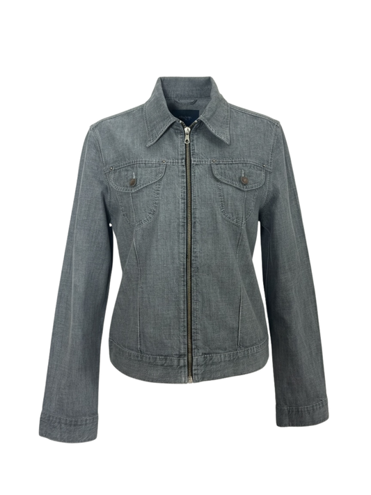 Grey Zipped Up denim (M/L)