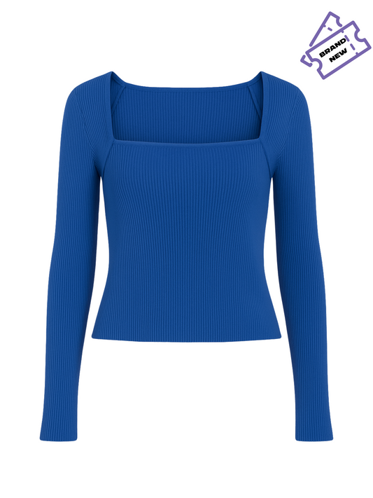 Ribbed Blue Top (X Large)