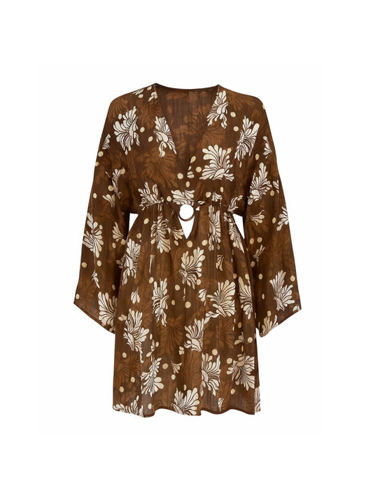 Floral Brown See Through (Medium)