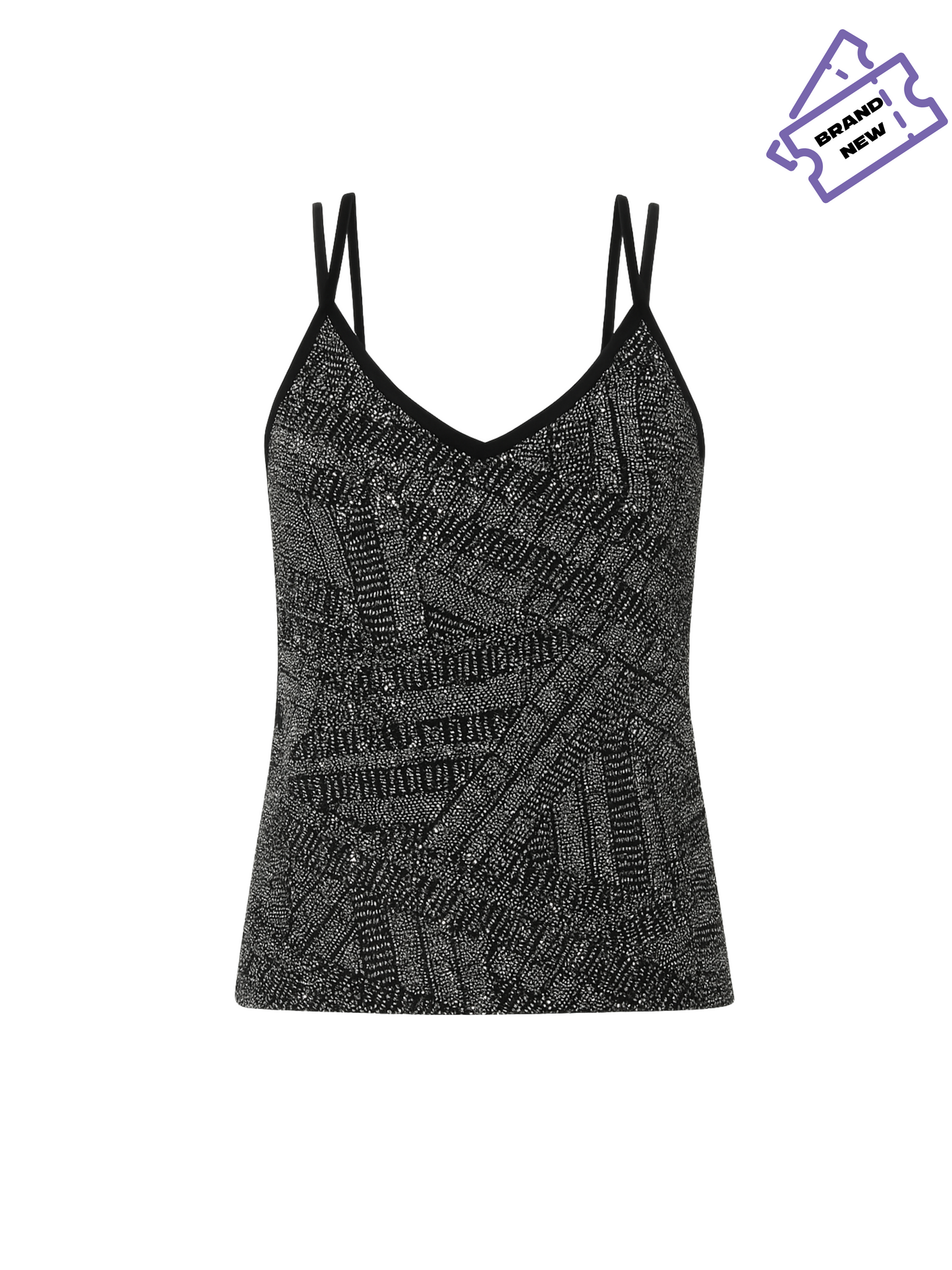 Black Shimmer Top (Medium)