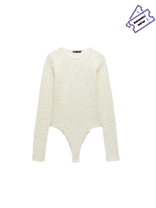 White Lace Body Suit (Small)