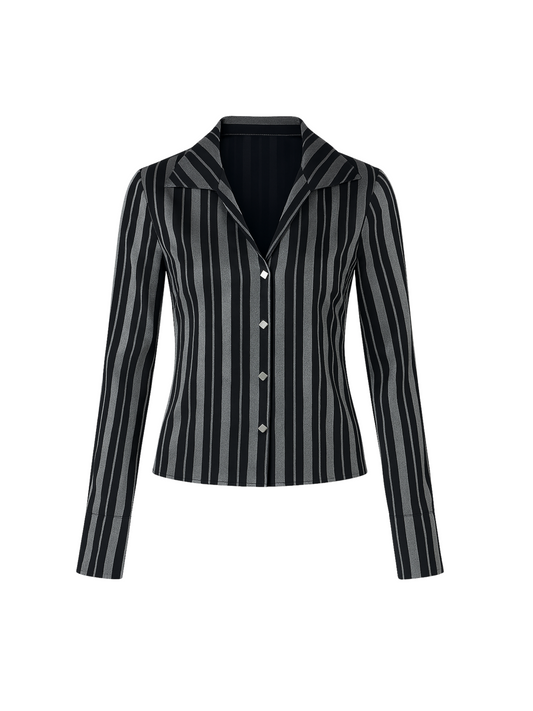Oversized Striped Shirt(Large)