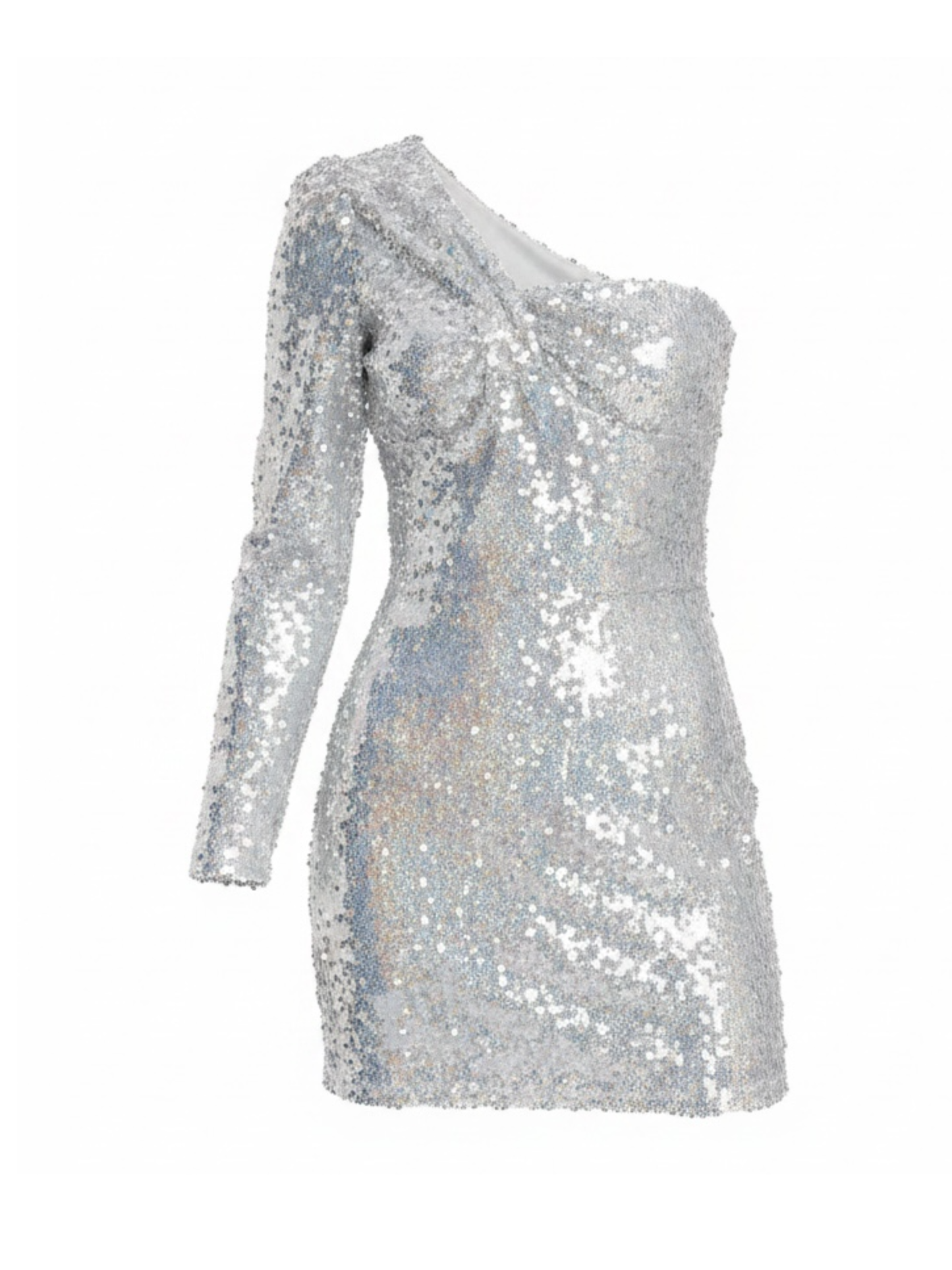 Sequin One Shoulder Dress (Medium)