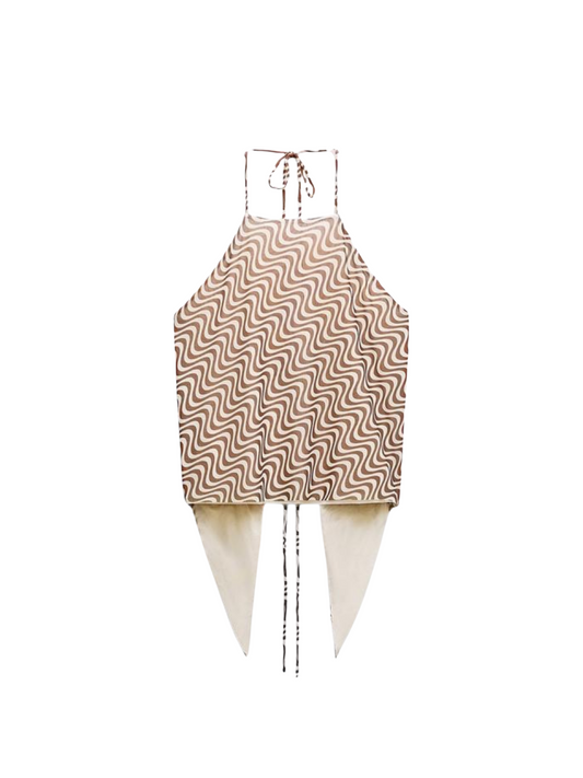 Printed Tulle Top (Medium)